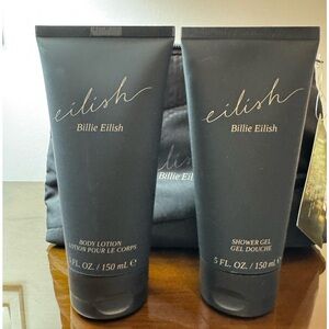 Eilish Billie Eilish Shower Gel and Body Lotion Set with Black Cosmetic Bag